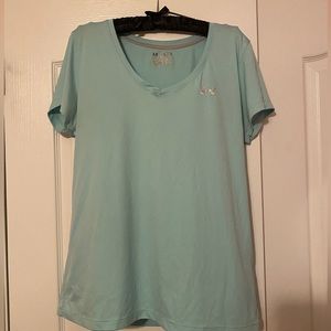 Under Armour Mint Green V-Neck Tee
